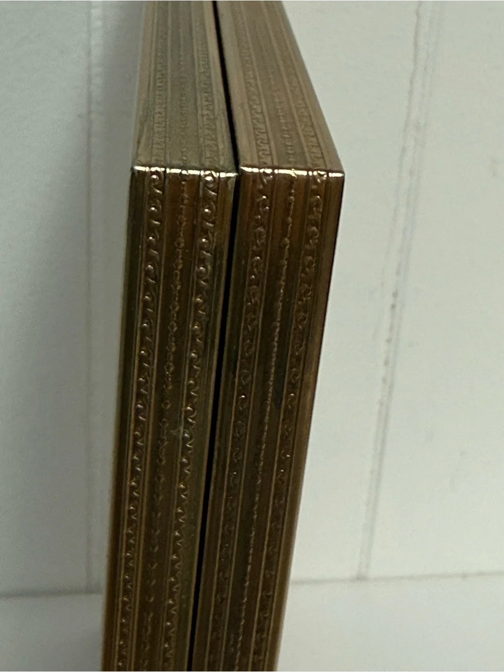 Vintage Goldtone Hinged Double 8x10 Picture Frame | Tabletop Display